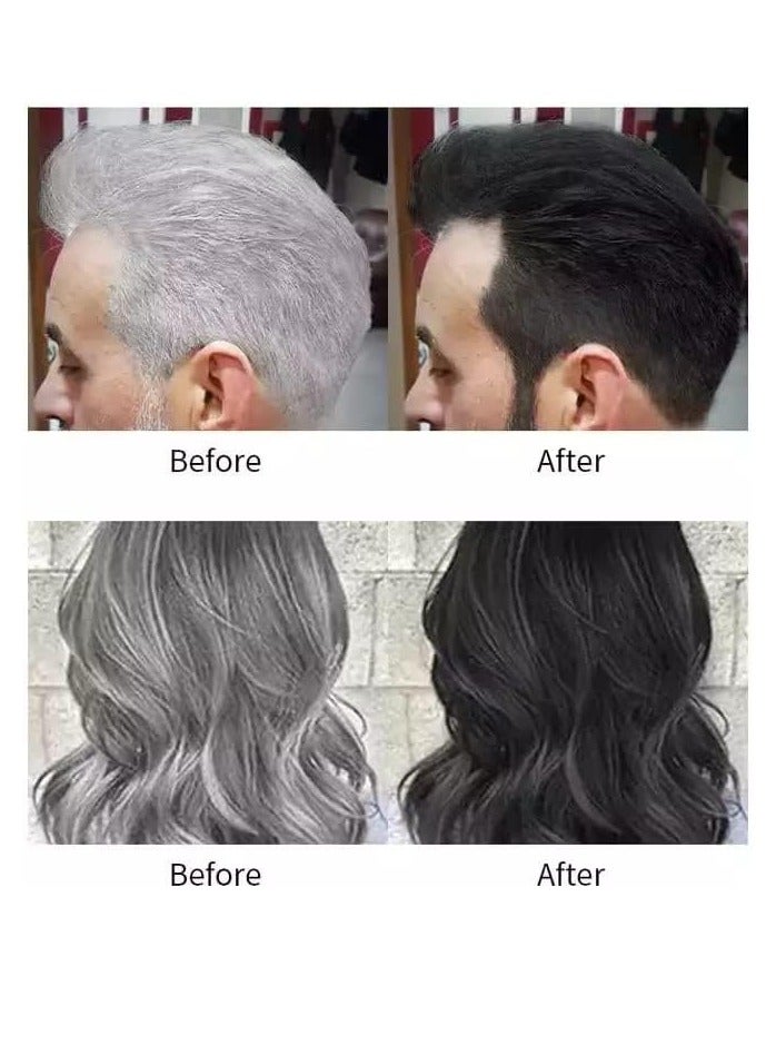 Apple Ammonia-Free Black Hair & Beard Dye – 500ml+500ml | Long-Lasting Color with Apple Fruit Extract - Image 3